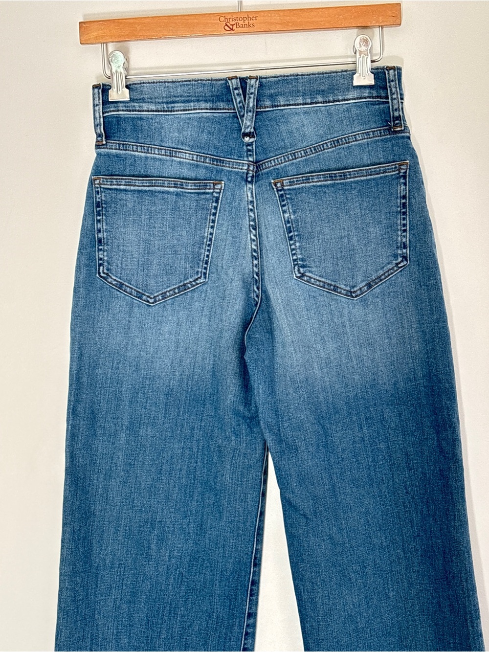 J Crew Slim Wide Leg Jeans Size 27 Petite Inseam 23 inches - Picture 10 of 16